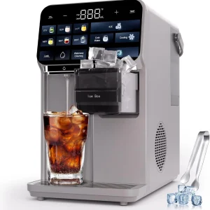 Ice Maker Water Filter Dispenser, 3 in1 Countertop Instant Hot & Cold Water | Ic