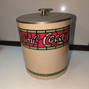 Vintage Antique Drink Coca-Cola Ice Box Bin with Lid 8